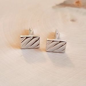 Men's Sterling Silver Cufflinks